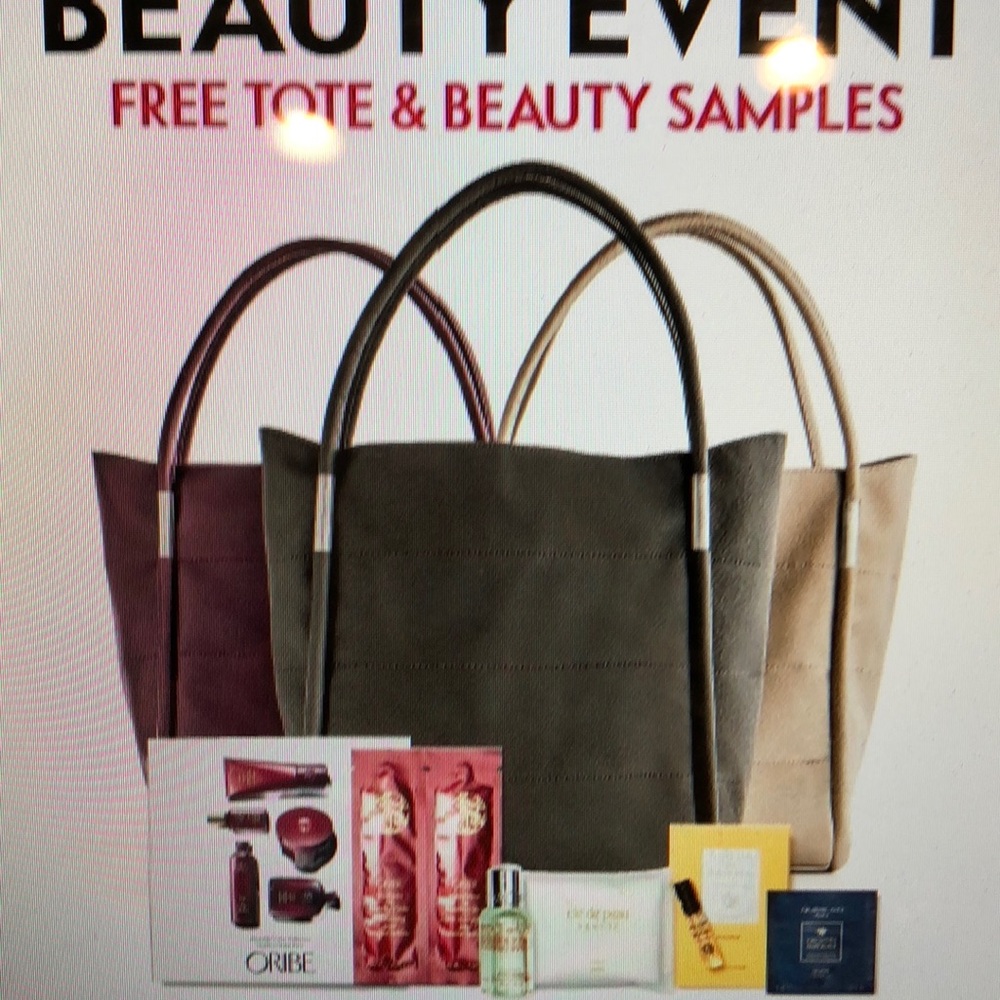 Grey tote bag from Neiman Marcus